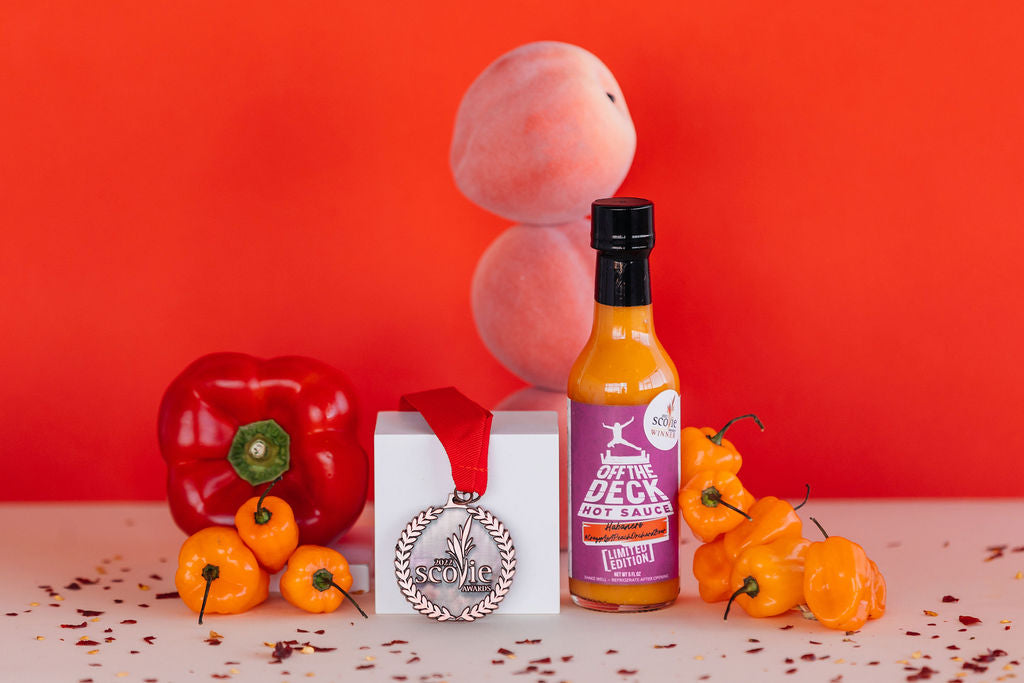 Habanero Peach Fermented Hot Sauce | #CrazyAsAPeachOrchardBoar